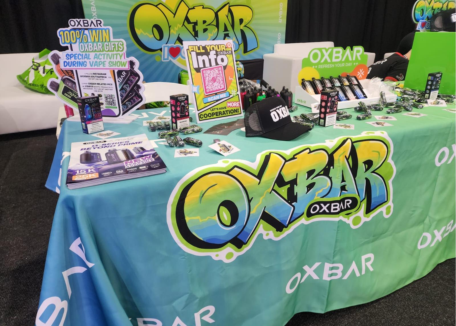 OXBAR Brilha no WORLD VAPE SHOW 2025 na África do Sul